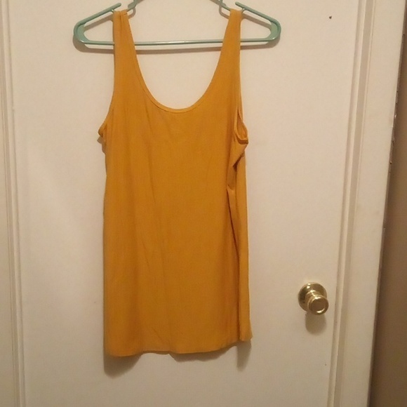 No Boundaries Mustard Yellow Tank Top - Size XL (15-17) - Picture 1 of 3